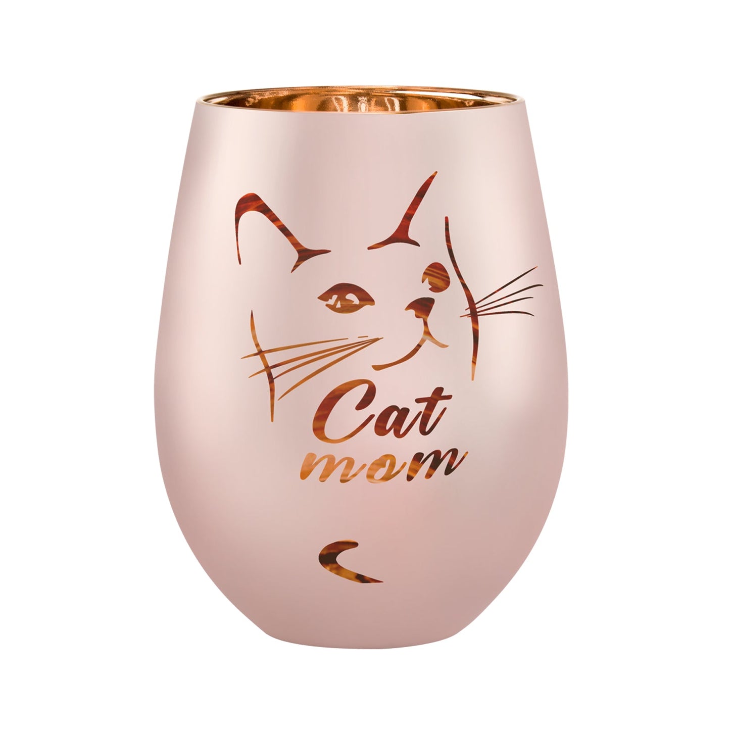 Cat Mom Gifts - Funny Cat Lover Gifts for Women - Mothers Day Birthday Gifts for Mom - Cat Gifts for Cat Lovers - Cat Wine Glasses